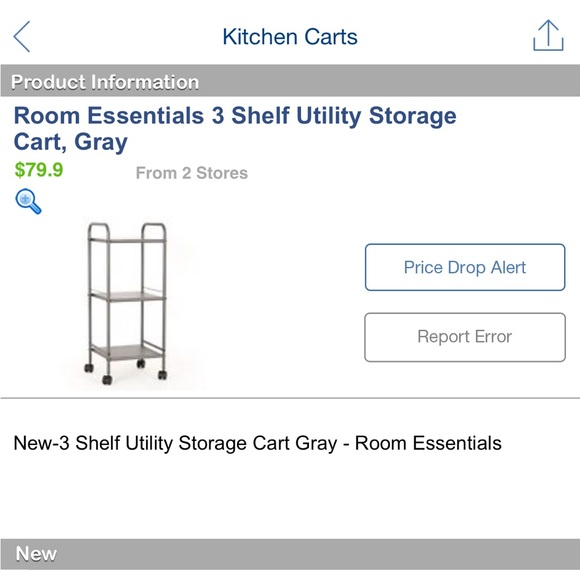 3 Tier Cart Room Essentials - Picture 4 of 4